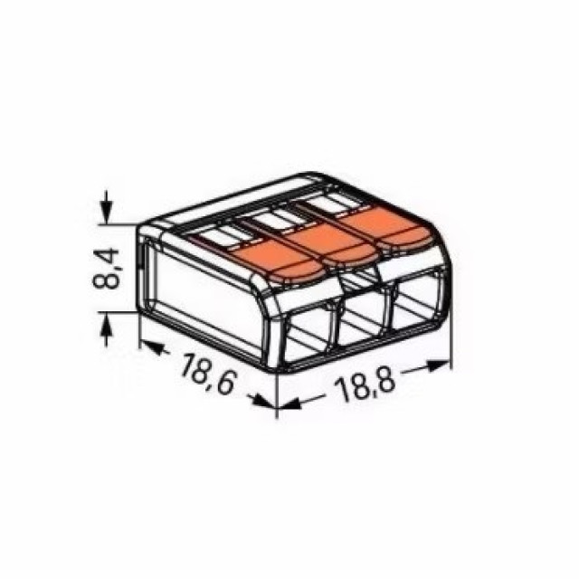 德國 WAGO 221-412 萬用接頭 接線器 接線端子 快速接頭 電線連接 導線連接器