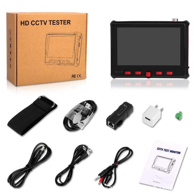 4.3寸同軸監控測試儀AHD+TVI+CVI四合一工程寶 支持800W 支持UTC